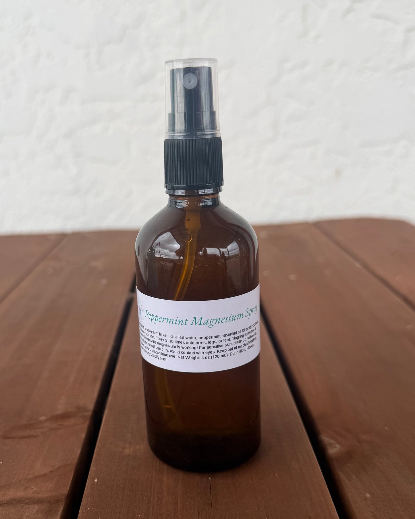 Peppermint magnesium spray
